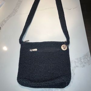 Black the sak crotcheted bag